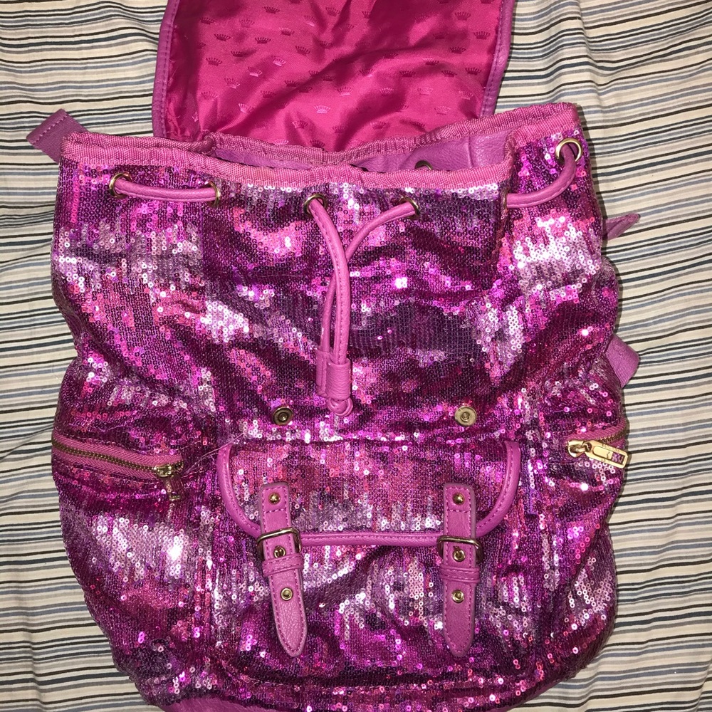used Juicy Couture sequin backpack
